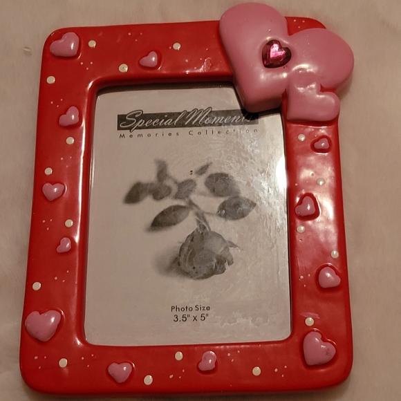 Special Moments Heart Ceramic Picture Frame New - Picture 1 of 9
